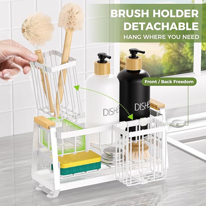 Sponge Holder for Kitchen Sink, Kitchen Sink Caddy