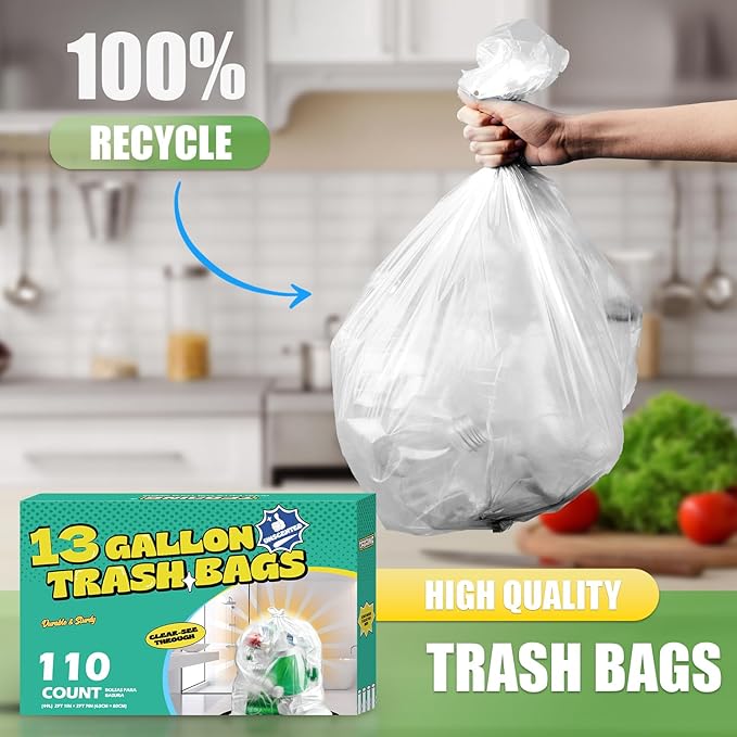 13 Gallon Tall Kitchen Trash Bags
