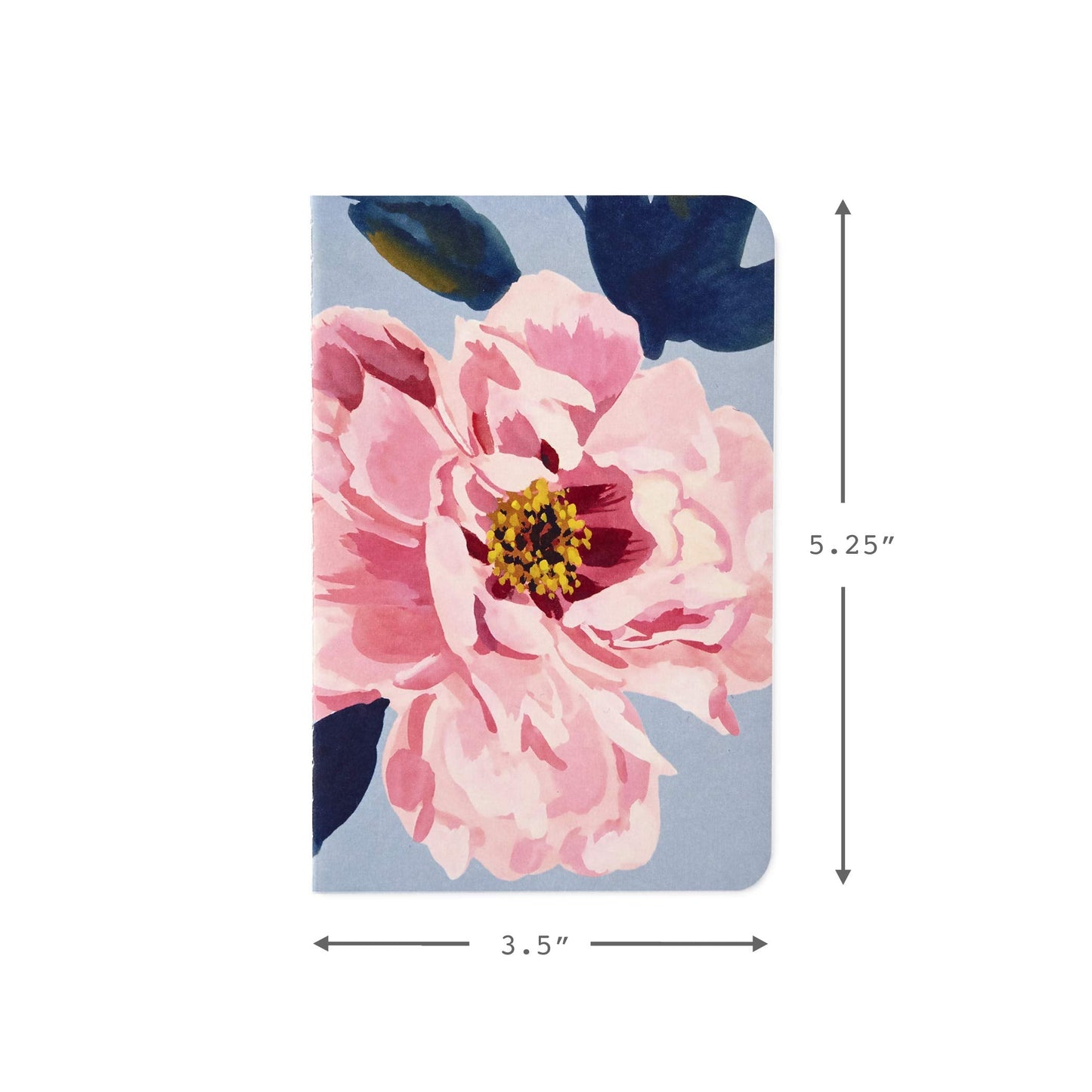 Hallmark Notepad Bundle with Pen, Pretty Pinks (3 Notepads in Assorted Sizes with Gold Pen)