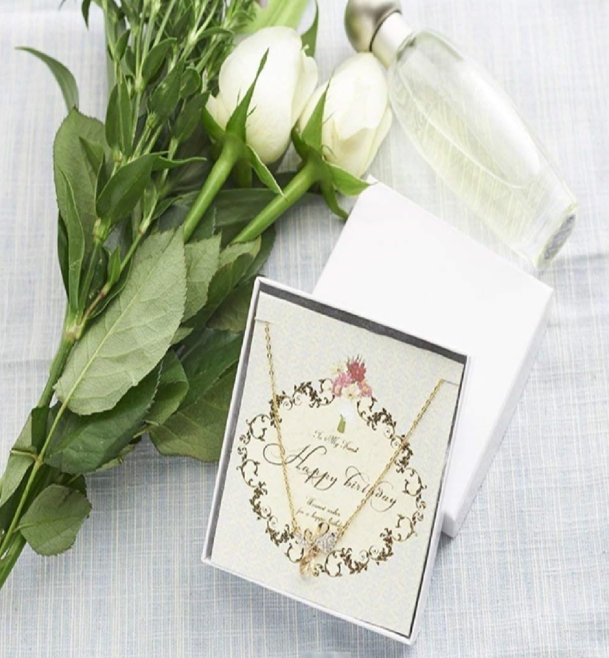 RJ Displays 6 Pack Cotton Filled Swirl White Cardboard Jewelry Boxes for Necklace, Bracelet, Watch & Small Gifts, Jewelry Gift Boxes with Lids, Size 5.25 x 3.75 x 1 Inch – White