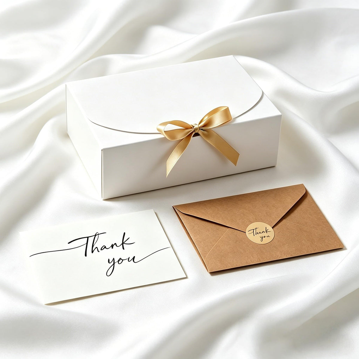 15 PCS Gift Boxes with Lids, 10.6x7.8x3.1 Inch Gift Boxes, Groomsmen Proposal Box, Luxury Gift Box with Ribbon for Bridesmaid Box, Kraft Paper Boxes for Wedding, Packaging, Present, Birthday, Christmas, Party,Contains 15sets Envelopes and Thank You Cards