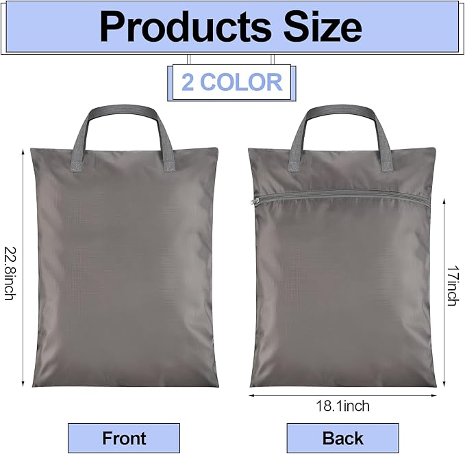 2 Pcs Travel Laundry Bags Waterproof