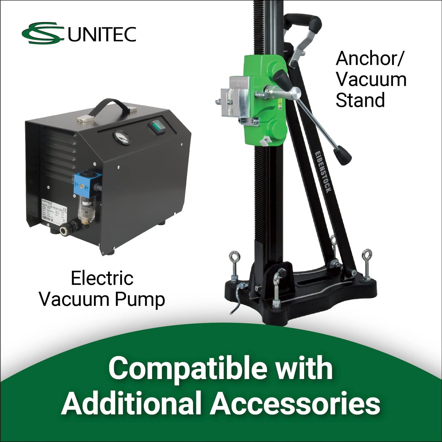 CS Unitec END 130/3.2-6" Capacity Concrete Core Drill - Wet Diamond Core Drill - 3-Speed For Concrete, Brick, Block, and Stone - MADE IN GERMANY - 110V (END 130/3.1 PO)