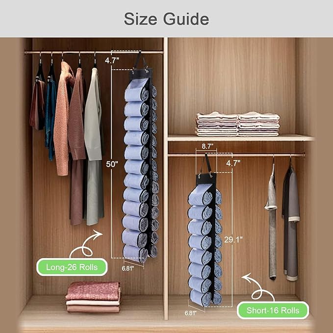 Legging Organizer, Foldable Hanging Closet Organizer