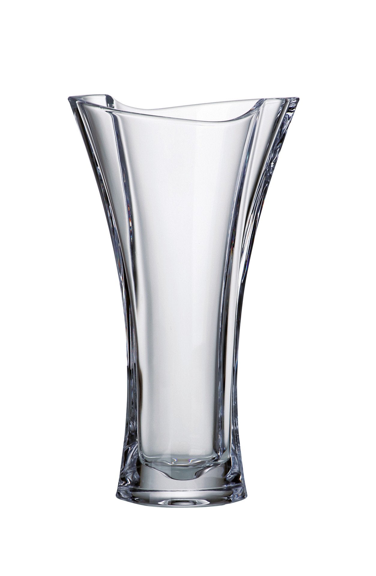 Barski - European Glass -Crystalline - Vase - 12" Height - Made in Europe