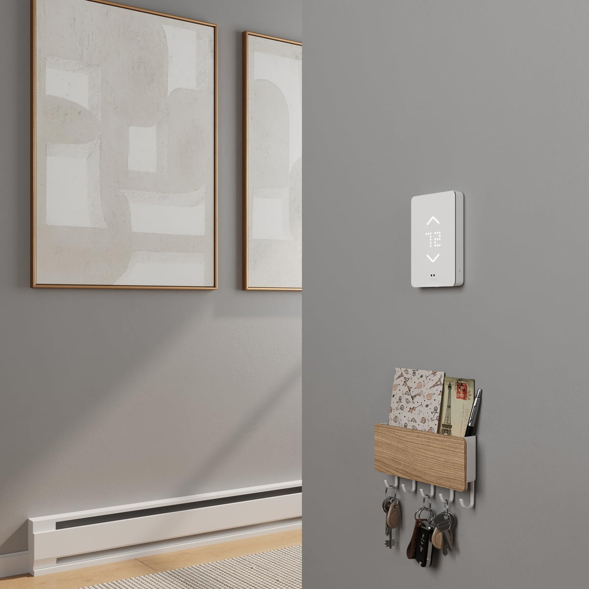 Mysa Smart Thermostat for Electric Baseboard Heaters 240V | Remote Control with 100% Free APP | Easy Install | HomeKit, Alexa, Google Home | Wi-Fi Programmable | Temp. & Humidity Alerts