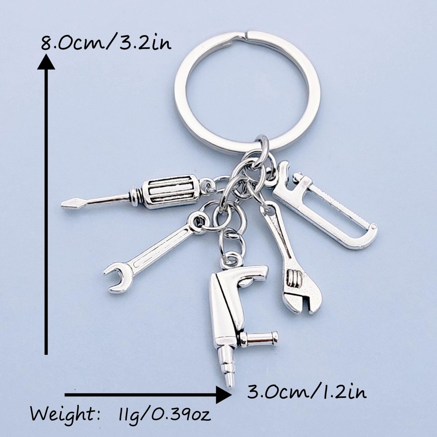iMagitek 20Pcs Dad Grandpa Toolbox Keychains Screwdriver Wrench Saw Keychains for Father Grandpa Men's Keying Gifts Father's Day Birthday Gifts