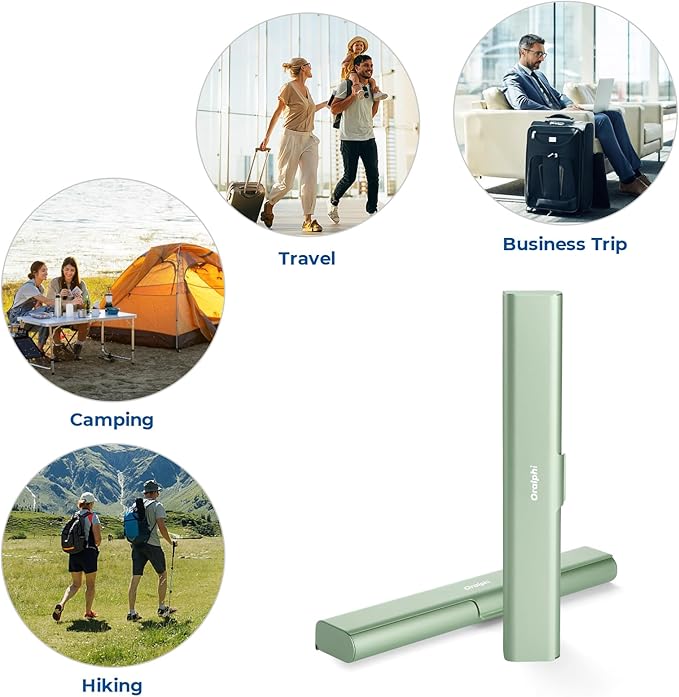 Aluminum Toothbrush Travel Case, Portable Travel Toothbrush Holder, Durable