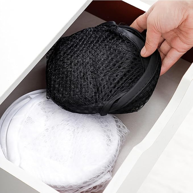2pcs Pop Up Mesh Laundry Hamper Room Collapsible Storage Bin Lightweight Basket