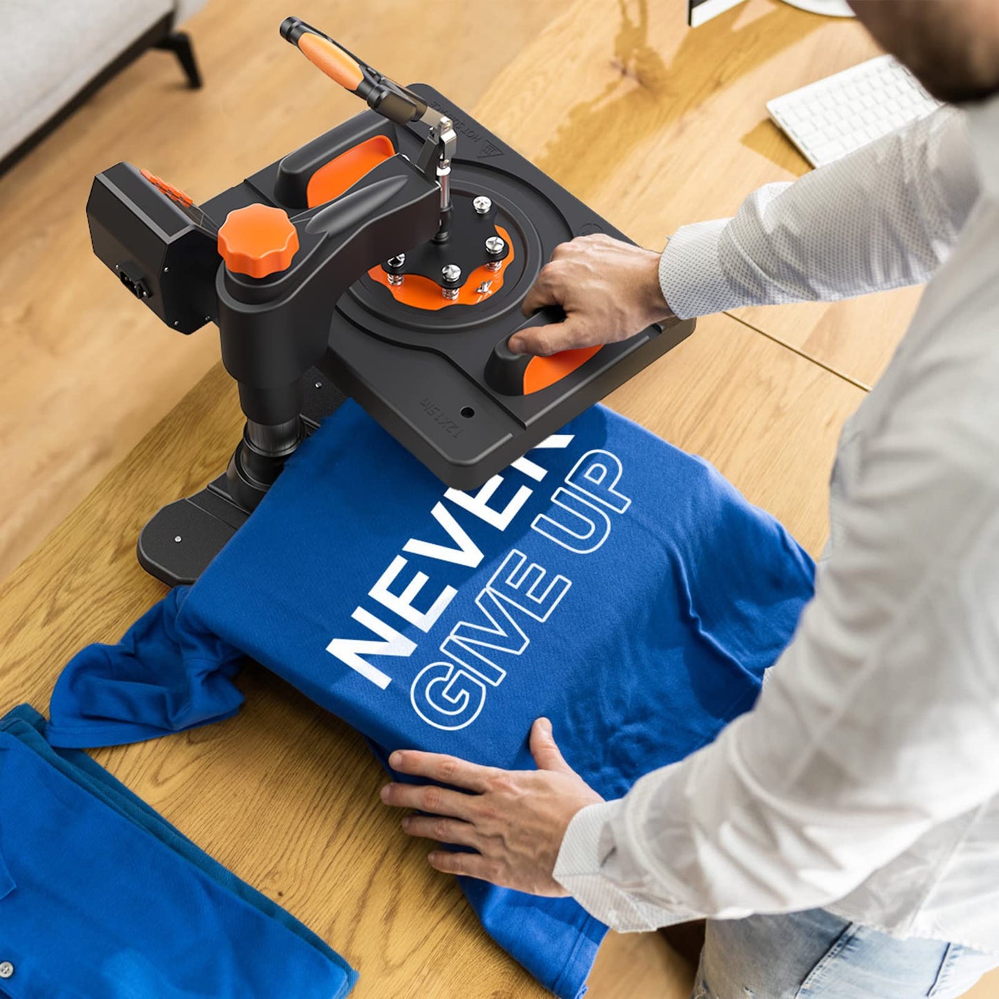 Heat Press Machine 12 x 15 inch, 6 in 1 Professional Heat Press Machines for T-Shirts, Caps, Tumbler, Mug Digital Industrial Sublimation 360-degree Rotation Multiful Heat Press Printing Machine