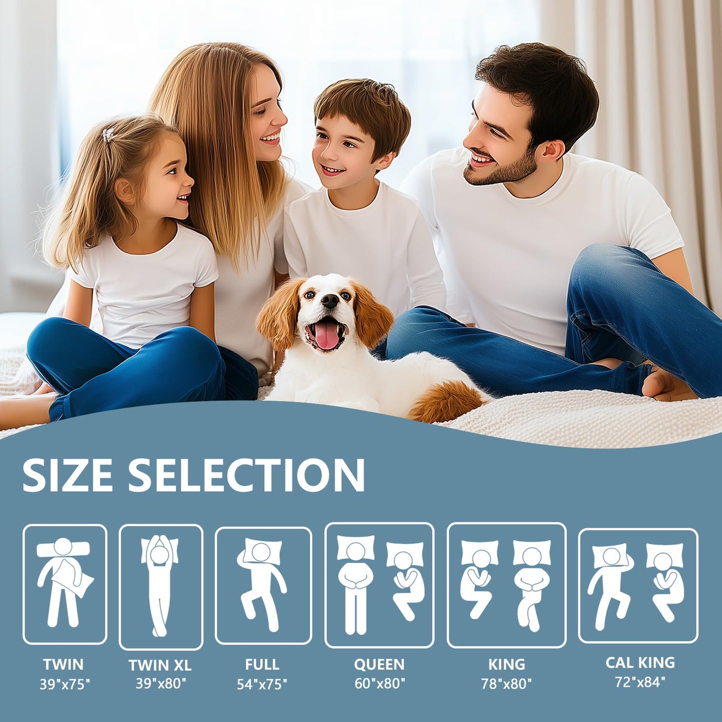 Premium Waterproof Mattress Protector California King Size, Breathable Bed Cover 3D Air Fabric Cooling Mattress Pad Cover Smooth Soft Noiseless Washable, 8''-21'' Deep Pocket (Gray)