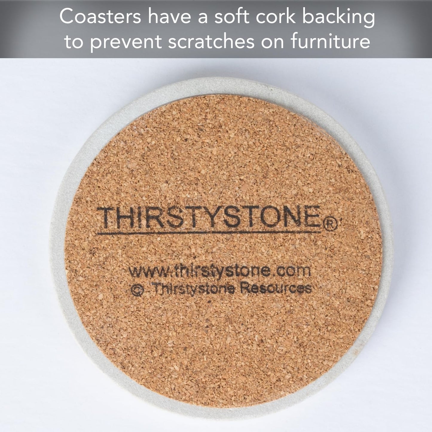 Thirstystone Monogram Letter “H” 4 Pack Sandstone Coasters Manufactured in The USA Decorative Absorbent Easily Wipes Clean