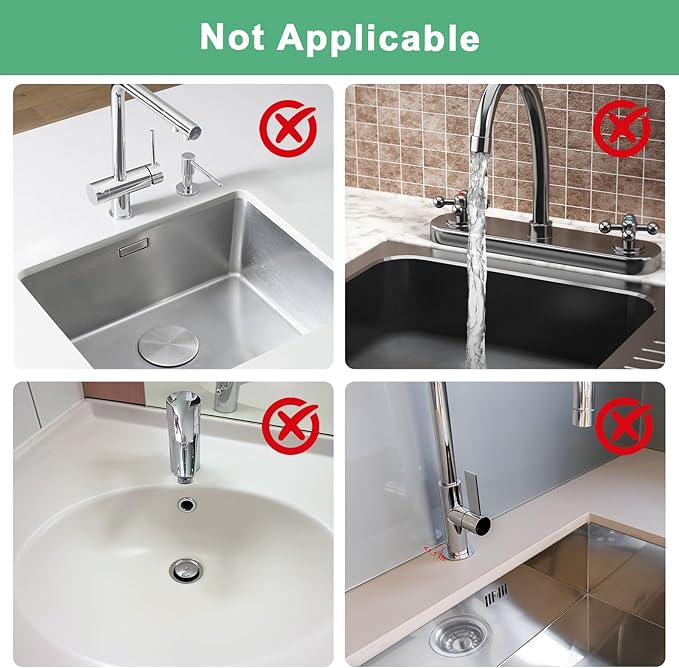 17 Inch Faucet Mat For Kitchen Sink Splash Guard Behind Faucet, ,5°Slope Fast