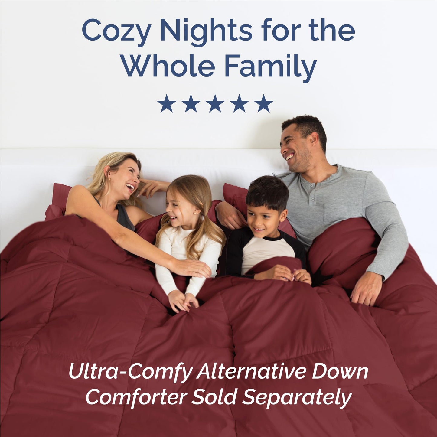Full Size 4 Piece Sheet Set - Comfy Breathable & Cooling Sheets - Hotel Luxury Bed Sheets for Women & Men - Deep Pockets, Easy-Fit, Extra Soft & Wrinkle Free Sheets - Burgundy Oeko-Tex Bed Sheet Set