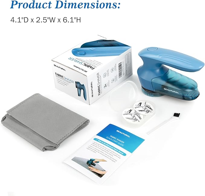 BEAUTURAL Fabric Shaver and Lint Remover, Sweater Defuzzer