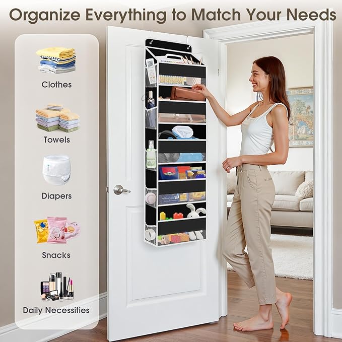 2 Pack Over The Door Organizer, Hanging Storage Organizer
