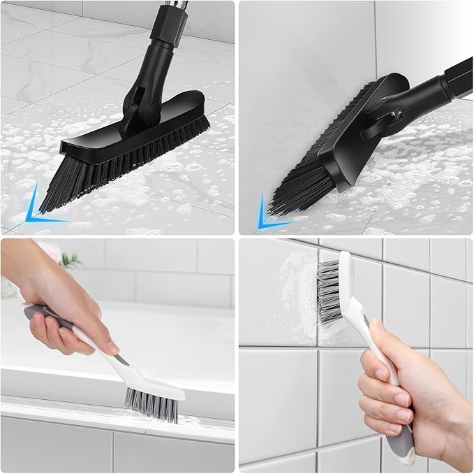 Qaestfy Grout Brush with Long Handle