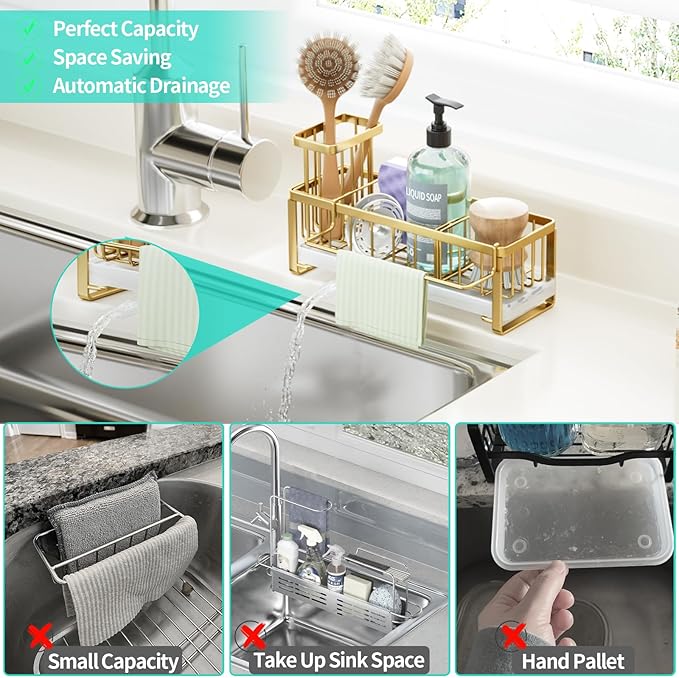 HapiRm Sponge Holder for Kitchen Sink