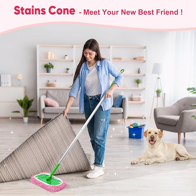 6-Pack Reusable Microfiber Mop Pads Compatible