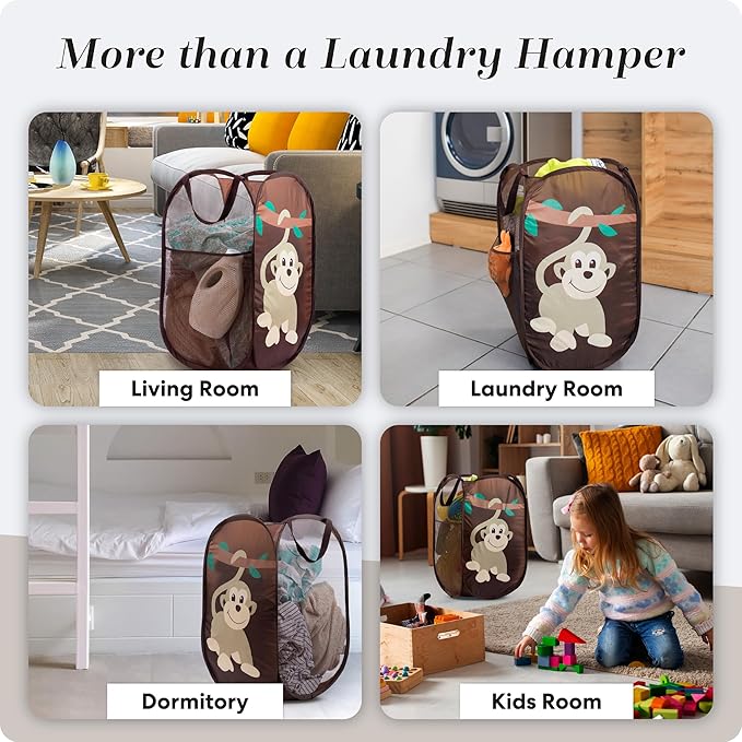 Handy Laundry Collapsible Mesh Pop Up Hamper