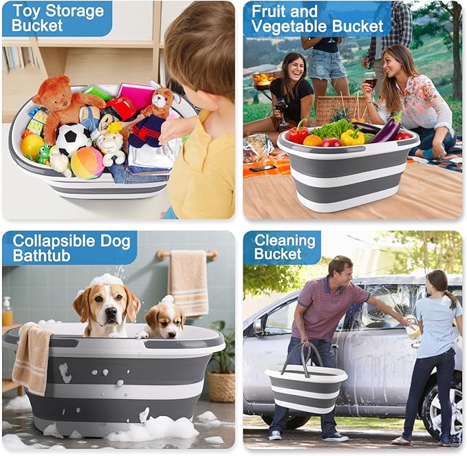 Extra Large Collapsible Bucket 35L Mop Bucket