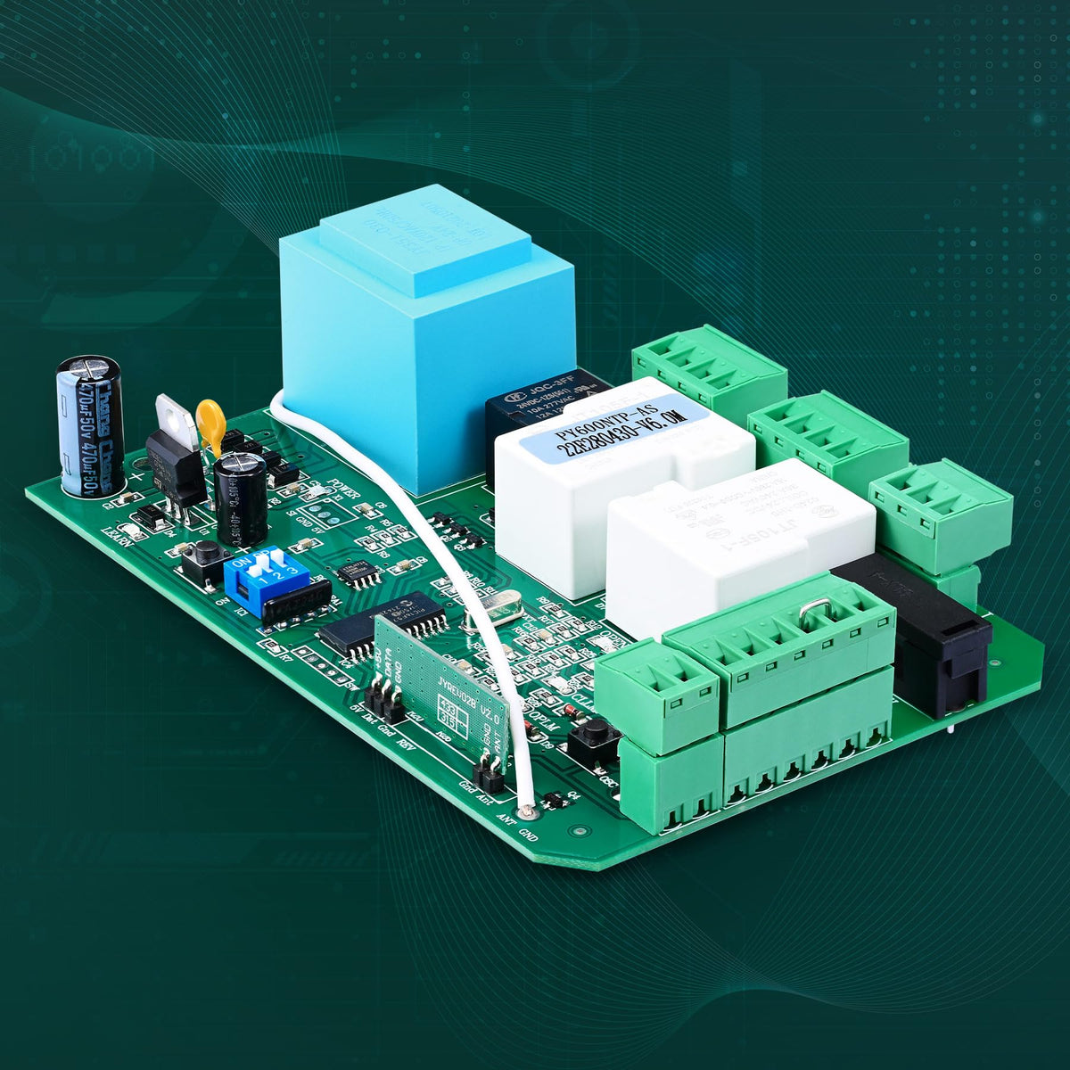 CO-Z AC Sliding Gate Opener Control Board Electronic Main Replacement Electric Automatic Gate Openers PCB Circuit Control Board