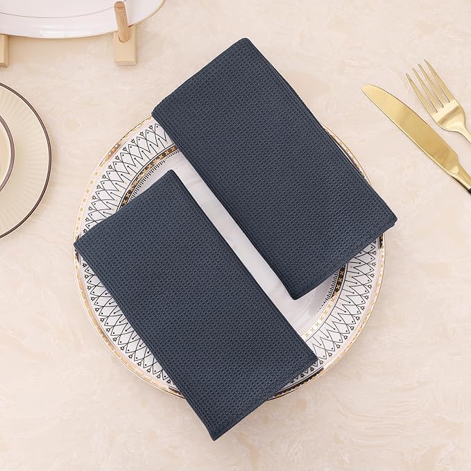 Homaxy 100% Cotton Waffle Weave Kitchen Towels