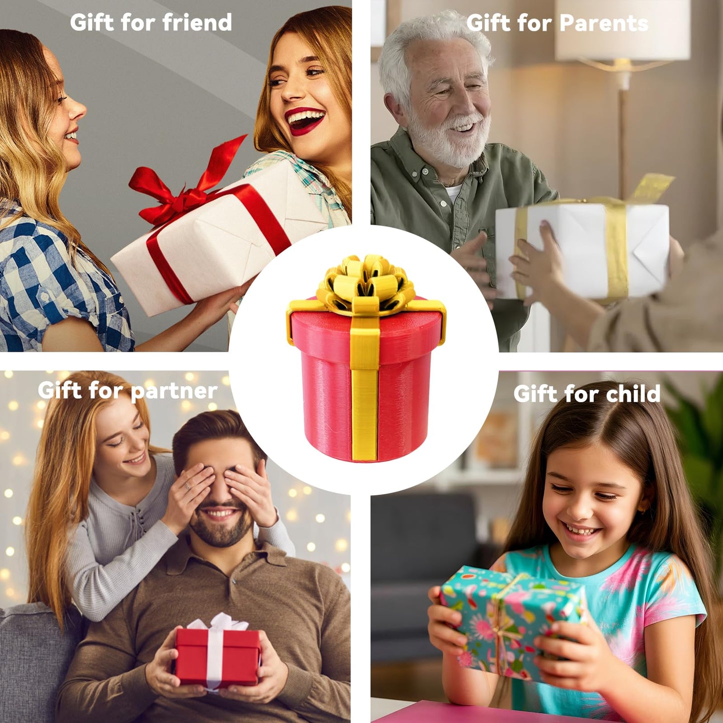 ajitxalr Gotcha Box,Prank Gifts,Puzzle Gift Box,Prank Gifts for Adults,Money Puzzle,Annoying Nested Screw Gift Box,Reusable Perfect Money Puzzles for Birthday Christmas White Elephant Party