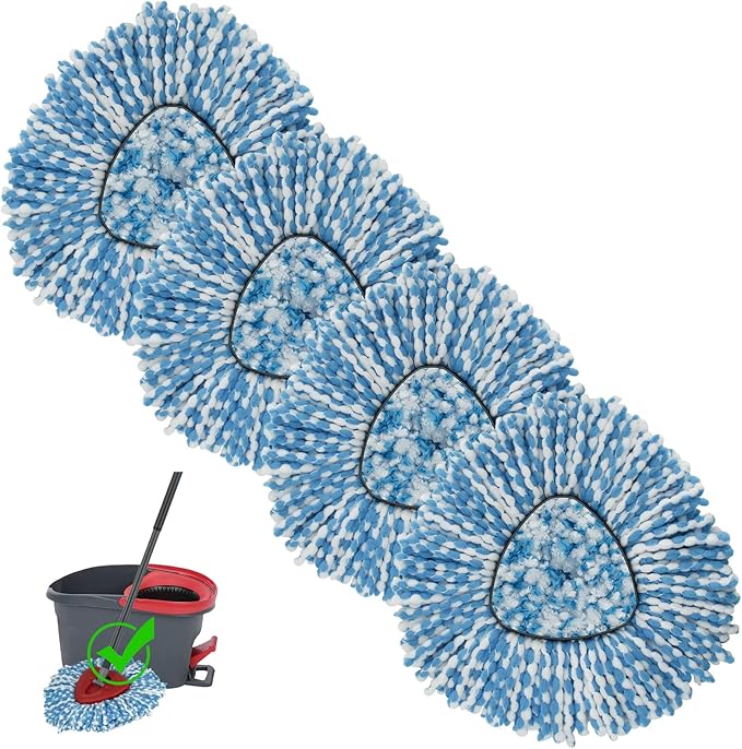 4 Pack Mop Head Replacement Compatiable