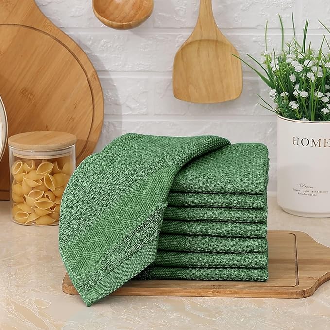 Homaxy 100% Cotton Dish Cloths, 6 Pack
