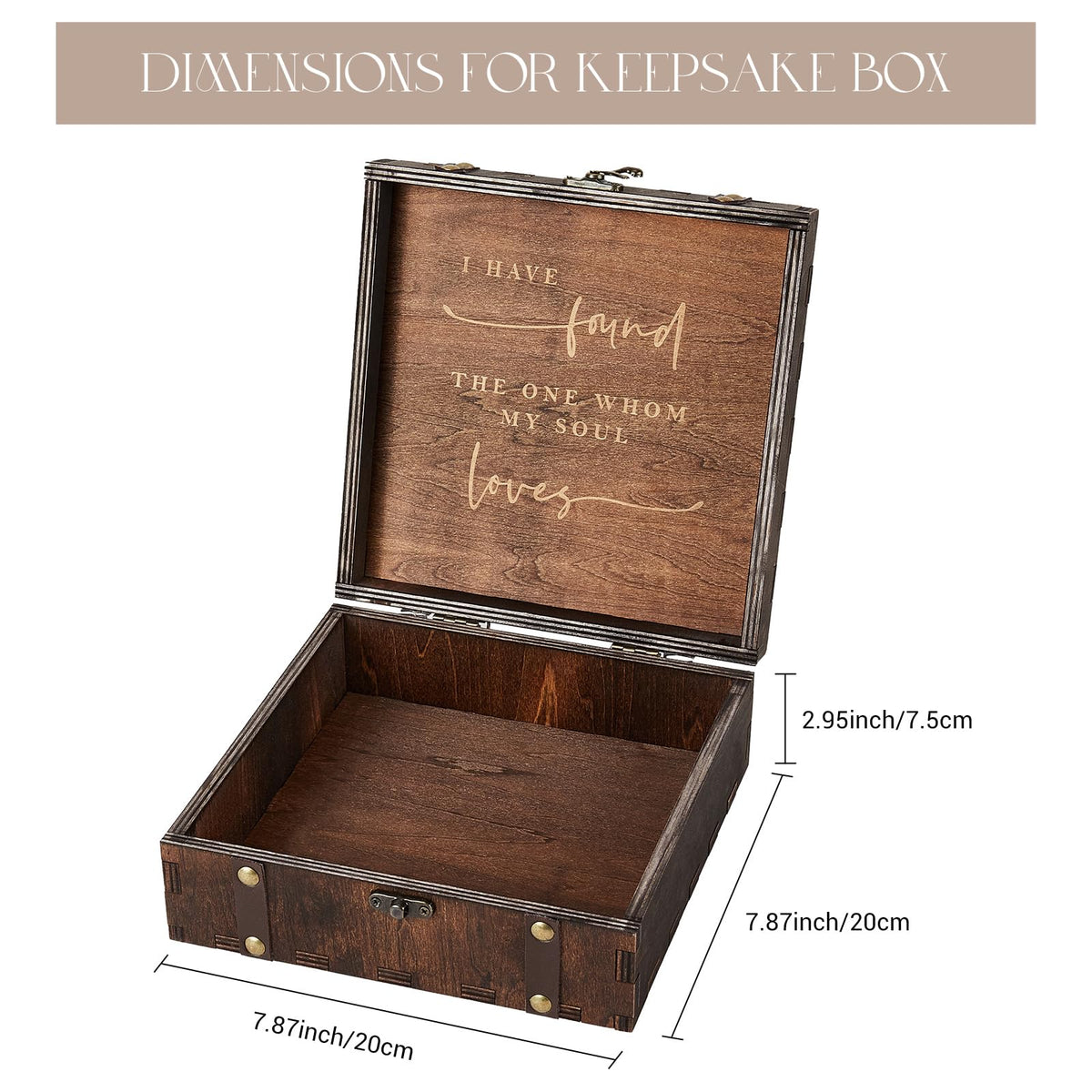 AW BRIDAL Mr and Mrs Wedding Keepsake Box for Couples, Bridal Shower Gifts for Bride to Be, 2026 Engagement Gift for Newly Engaged Couple, Wooden Memory Boxes with Lids
