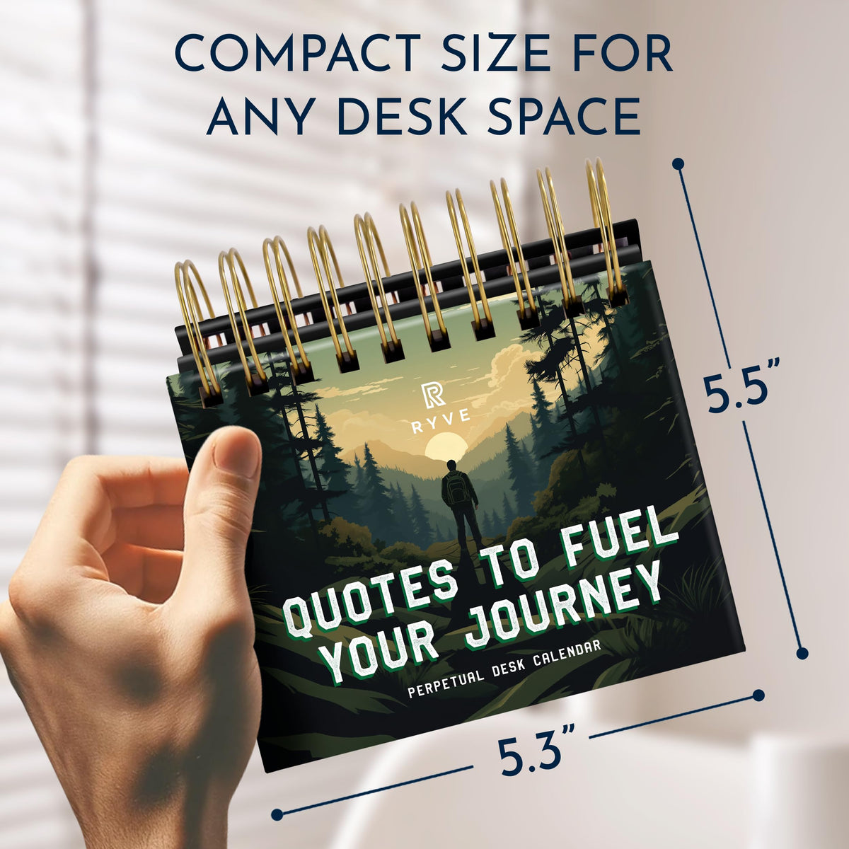 Motivational Calendar for Men – Daily Flip Calendar with 366 Inspirational Quotes – Inspirational Gifts for Him, Office Decor, Desk Accessories, Daily Affirmations, Perpetual Desk Calendar, Office Gifts