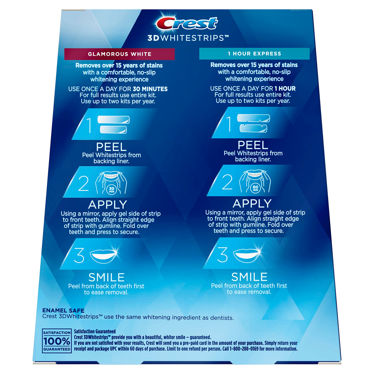 Crest 3D Whitestrips Glamorous White, 3D White, Teeth Whitening Strip Kit, 32 Strips (16 Count Pack) - Crest Teeth Whitening Strips, Teeth Whitening Kit - Packaging May Vary
