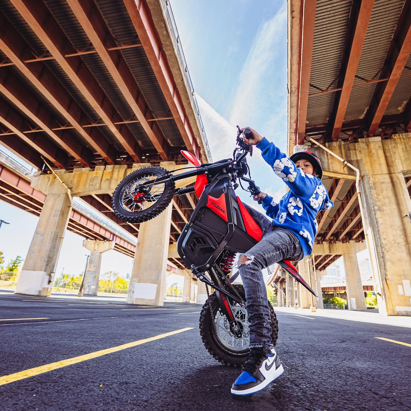 Yozma IN10 Electric Dirt Bike, 2600W 40MPH Electric-Motorcycle with 48V/23AH Battery Ebike, Full Hydraulic Brakes and Suspensions Mountain Off-Road E Dirt Bike, for Teens & Adults