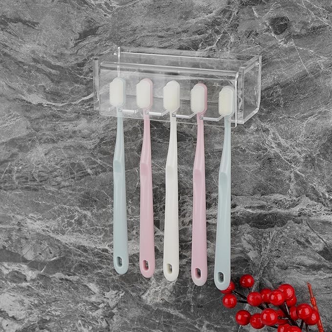 5 Slots Wall Mount Toothbrush Holder