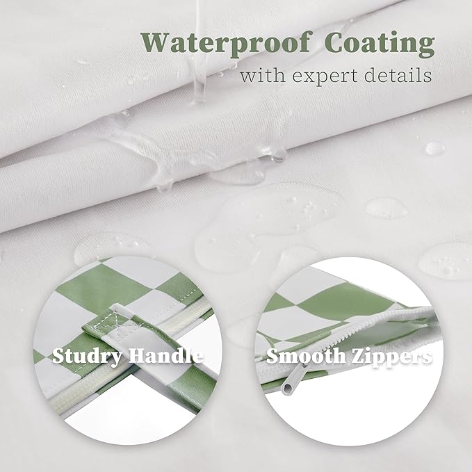Checkered 2 Pcs Large Travel Laundry Bags