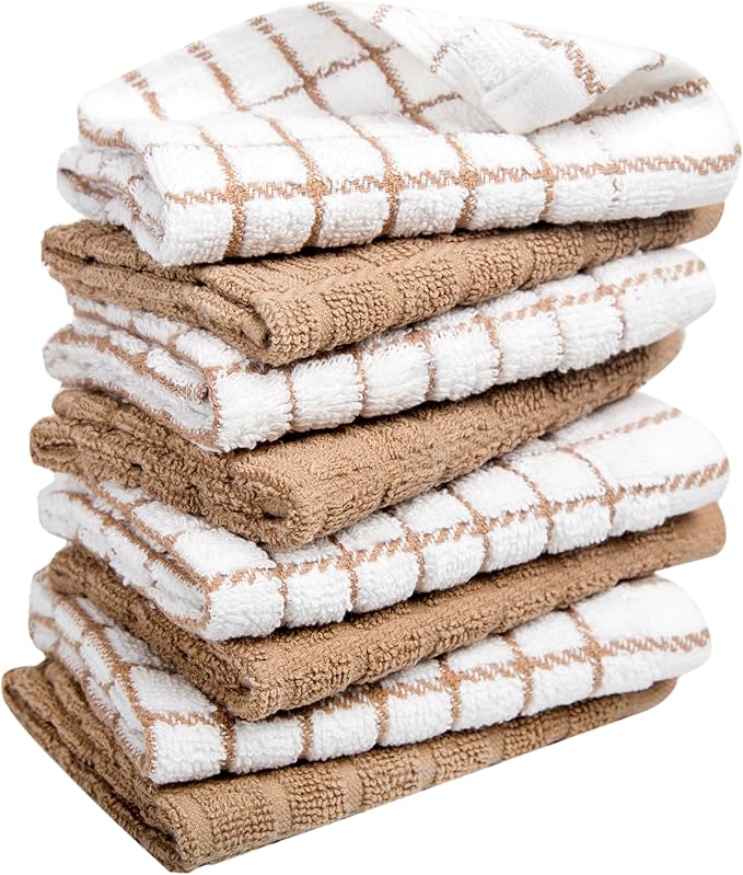 Bumble Dish Cloths | 12" x 12" | 100% Cotton Kitchen Towels | 405 GSM | Soft