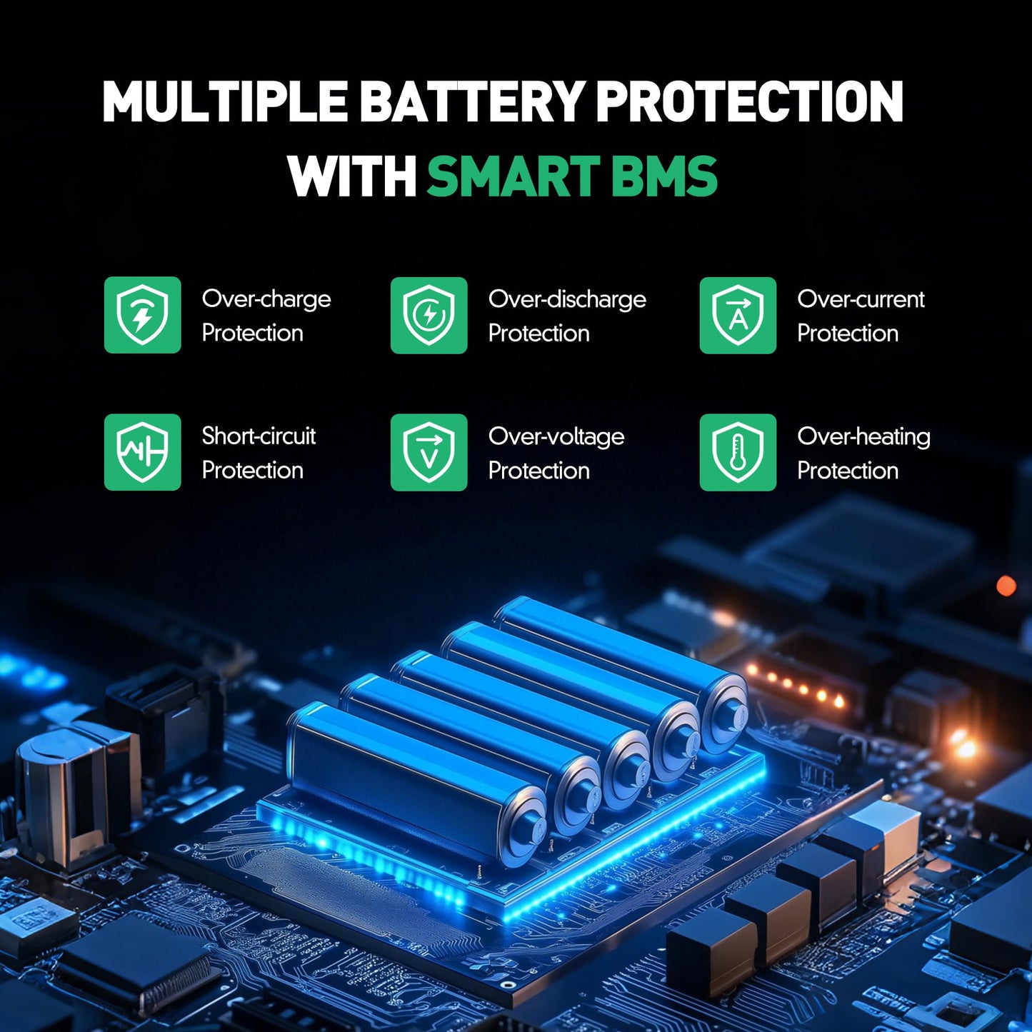MBOIFEA Electric Pallet Jack Battery 48V 20AH LiFePO4 Lithium Battery Pallet Truck Li-ion Batteries with CAN Bus Communication for Heli CBD20J-LI2 5000+Cycles, Built-in Smart BMS