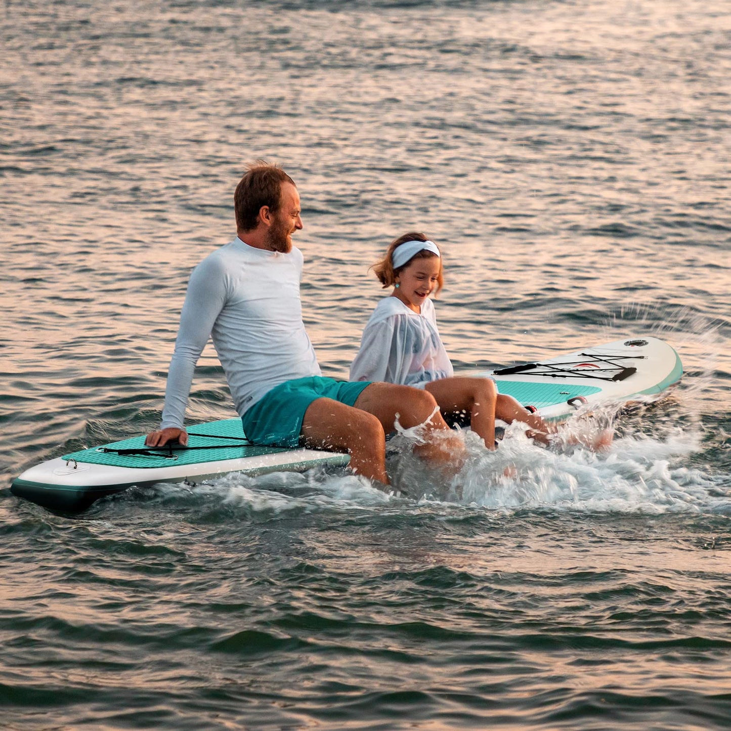 Abahub Inflatable SUP, Wide 10'6" x 31" x 6" iSUP, Green Standup Paddleboard with Adjustable SUP Kayak Paddle, for Yoga, Paddle Board, Kayaking, Surf, Canoe, Fishing