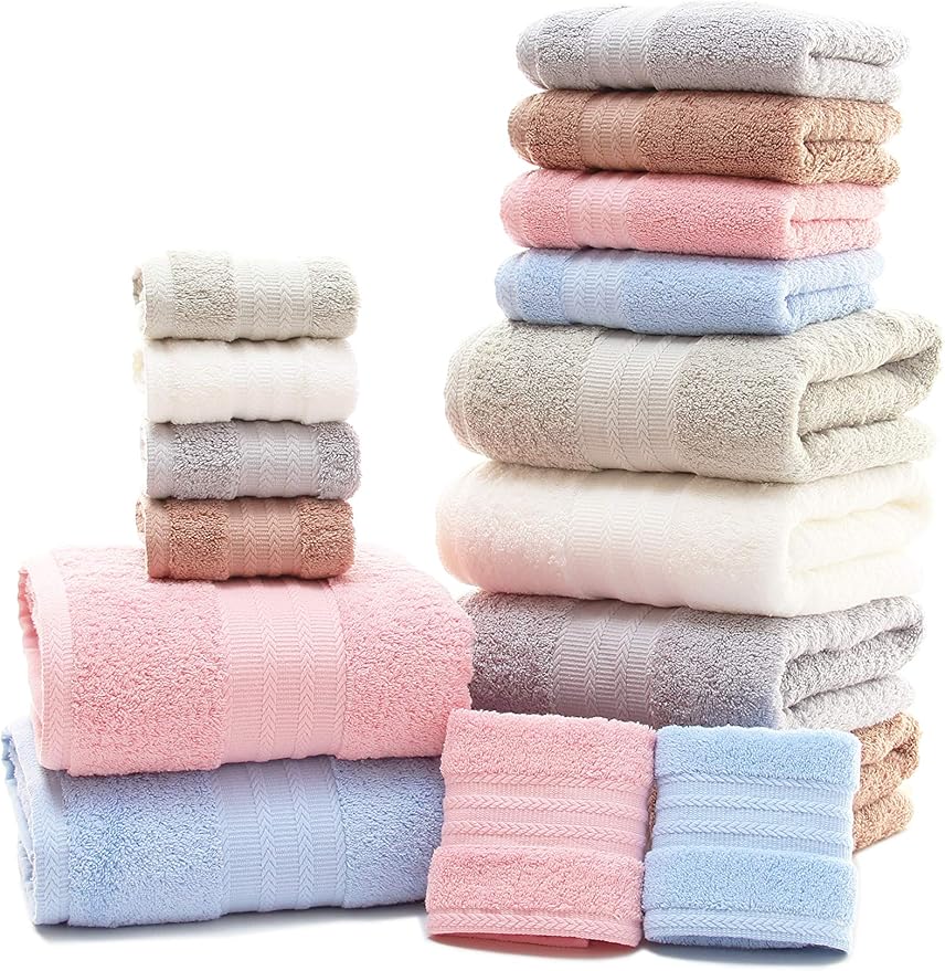 Ultra Thick, Soft & Absorbent Cotton Hand Towels