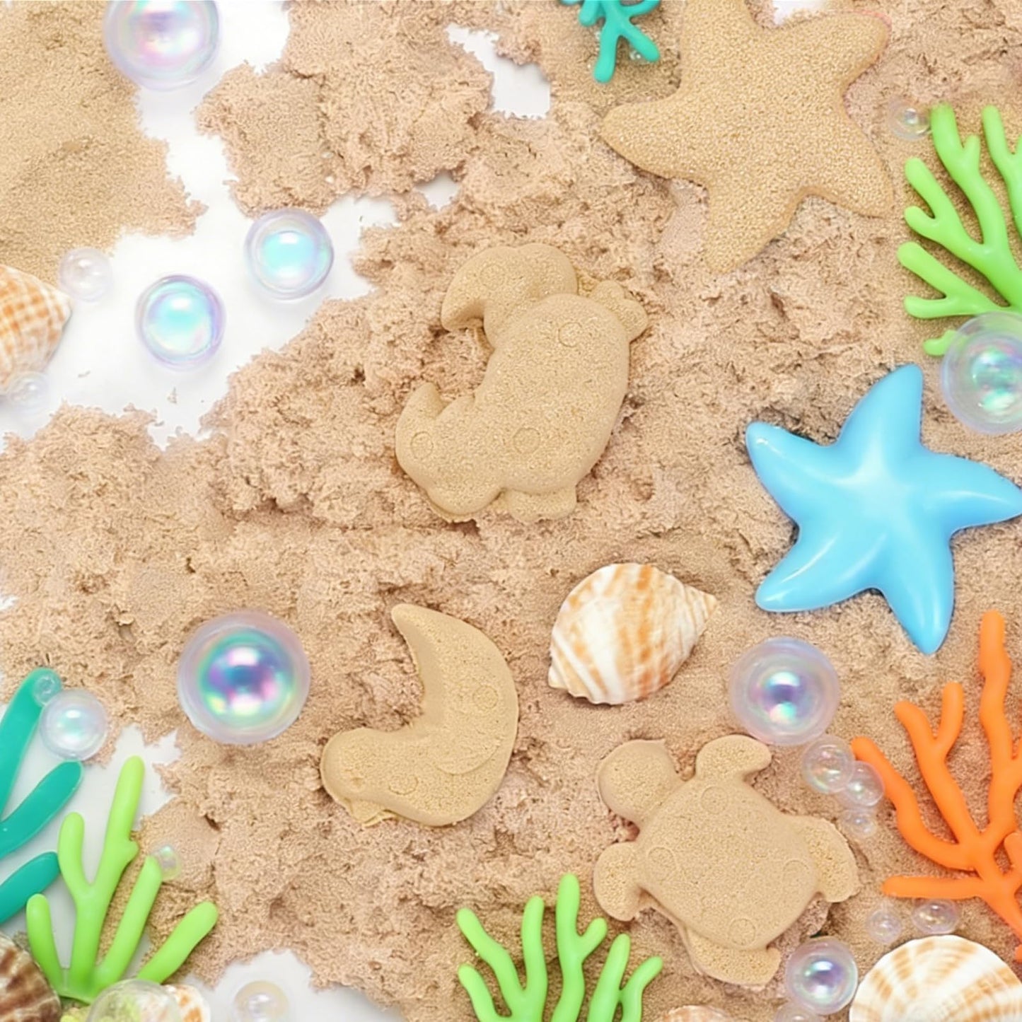 FURWEY 13.3lbs Play Sand, Natural Brown Sensory Sand,Suitable for Children to Shaping, Squeezing and Sculpting(Without Molds)