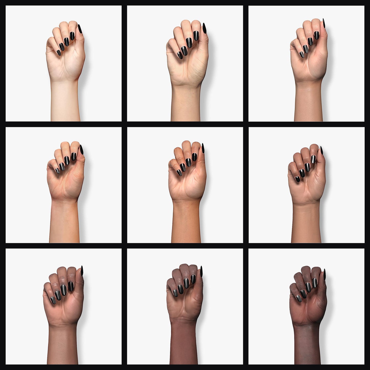 Sally Hansen Hard as Nails, Black Heart, Long Lasting, Chip Resistant, Opaque, Shiny Black Nail Polish
