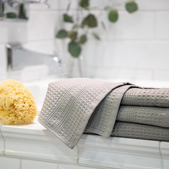 GILDEN TREE Waffle Bath Sheet Large Bath Towels Quick Dry Thin Body Towels