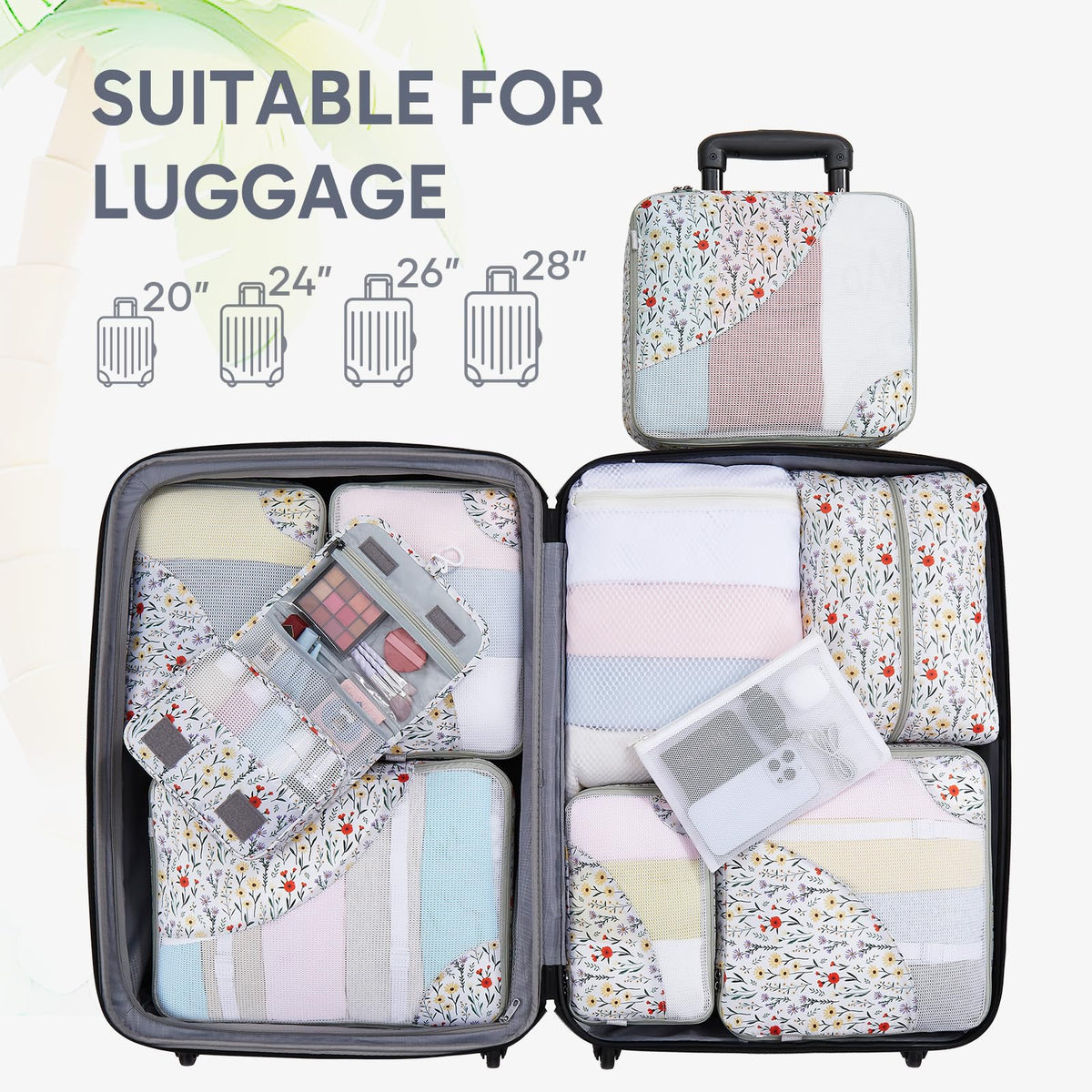 10 Set Packing Cubes for Travel, Gifts for Women Mom,Anti-Tearing Suitcase Organizer,OlarHike Vacation Essentials & Accessories for Cruise Ship