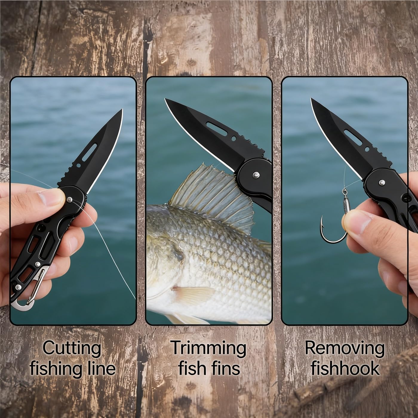 Udaney Fishing Gifts for Men - Classic Pocket Watch and Multi-Tool Knife Set, Unique Gifts for Fishermen and Anglers, Best Fishing Gifts for Mentor or Partner with Elegant Gift Box