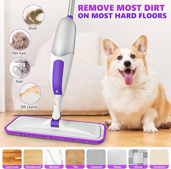 Microfiber Spray Mops for Floor Cleaning