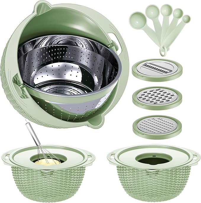 4-1 Strainer Bowl with Lid Set