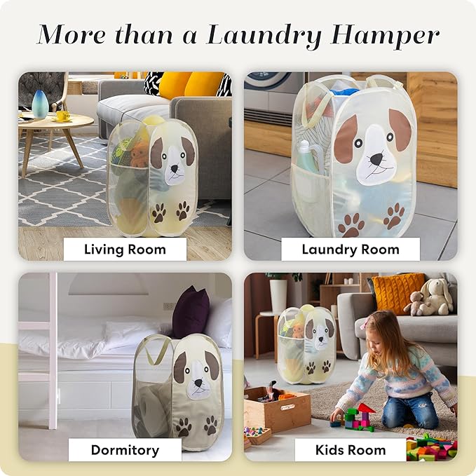 Handy Laundry Collapsible Mesh Pop-Up Hamper