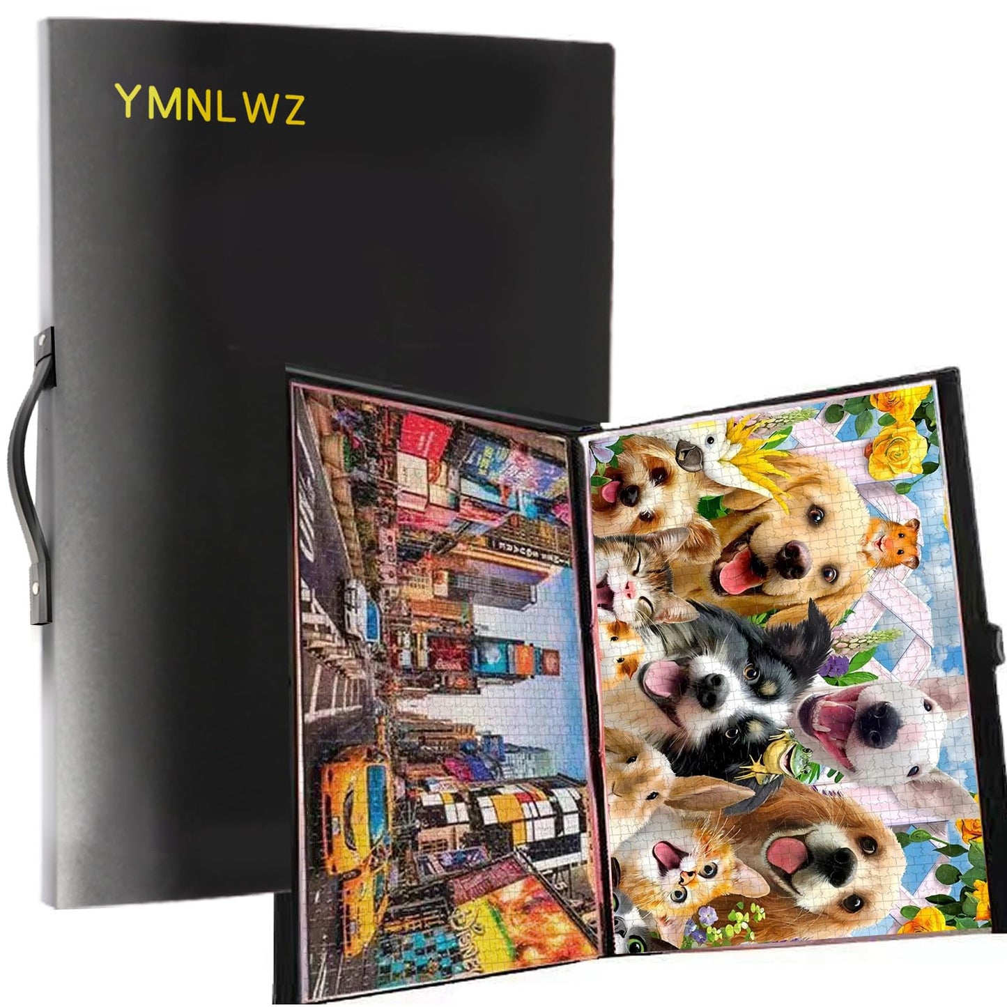 YMNLWZ Puzzle Storage 1000 Pieces Large-Capacity Storage Puzzle, 20 Transparent Pockets, Portable, Dustproof and Stain-Proof, Suitable for Puzzle Lovers to Collect Puzzle Storage Gifts