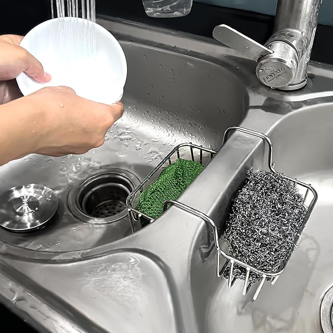 Stainless Steel Sponge Holder for Kitchen Sink